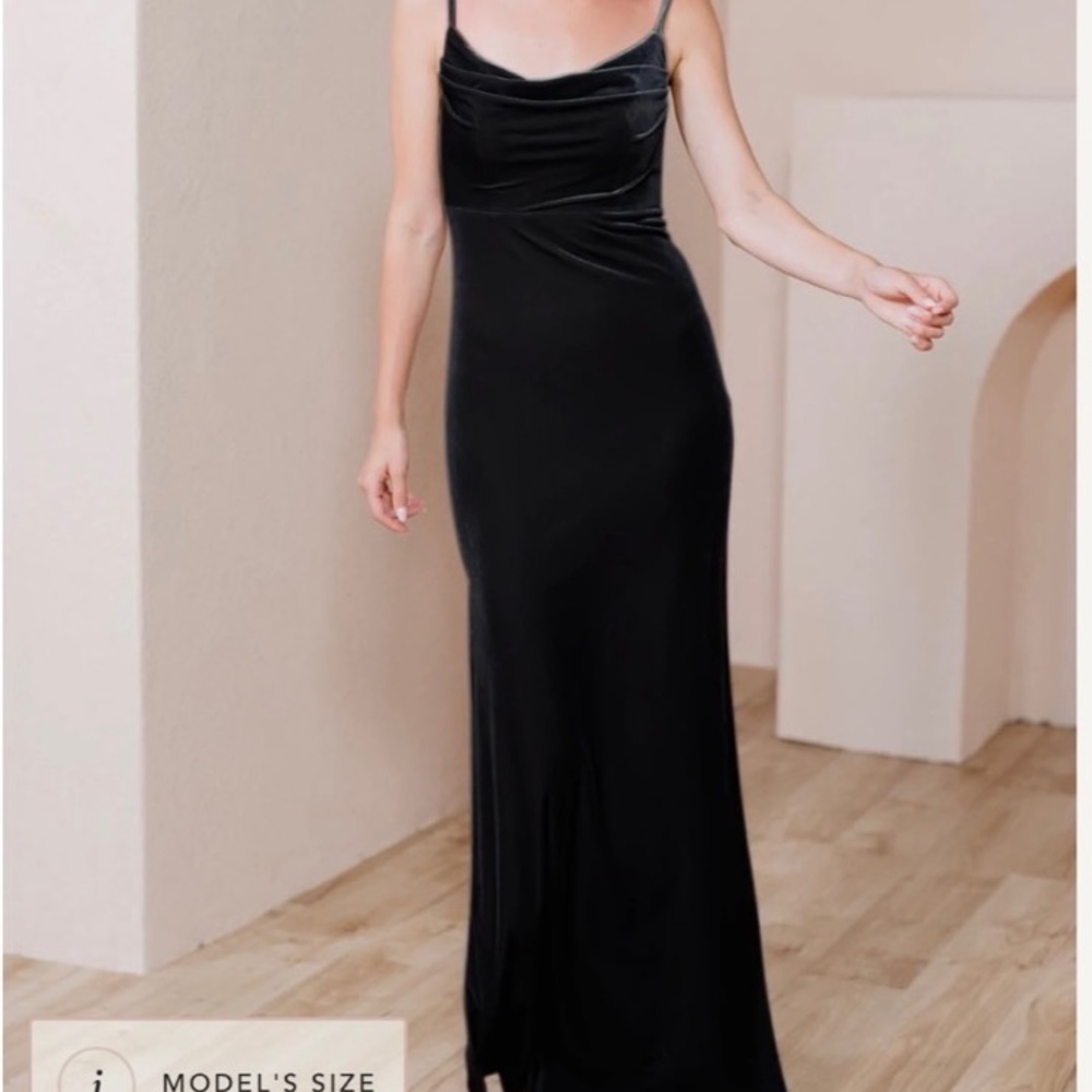 Black velvet Revelry Skye Dress